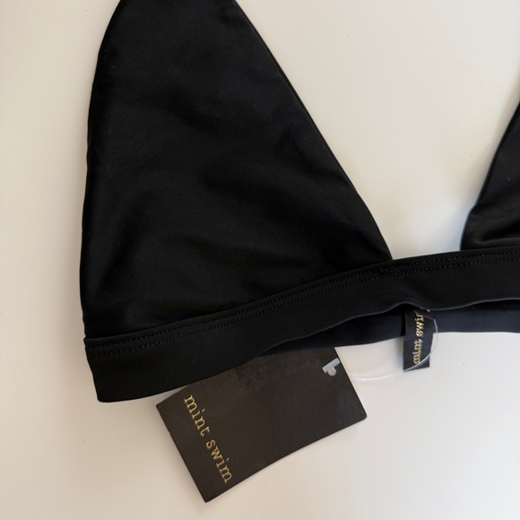 Mint Swim Black Triangle Top Medium - Picture 2 of 3